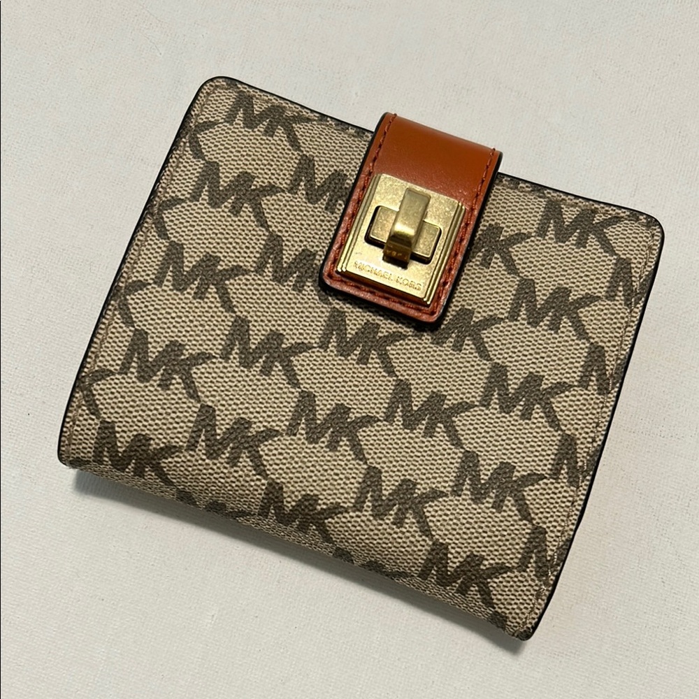 Michael Kors Signature Brown and Tan Wallet
